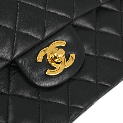 Chanel Flap Small Classic Lambskin Black Shoulder Bag Style