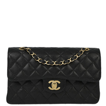 Chanel Flap Small Classic Caviar Black Shoulder Bag Style 3