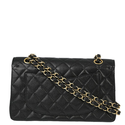 Chanel Flap Small Classic Caviar Black Shoulder Bag Style 3