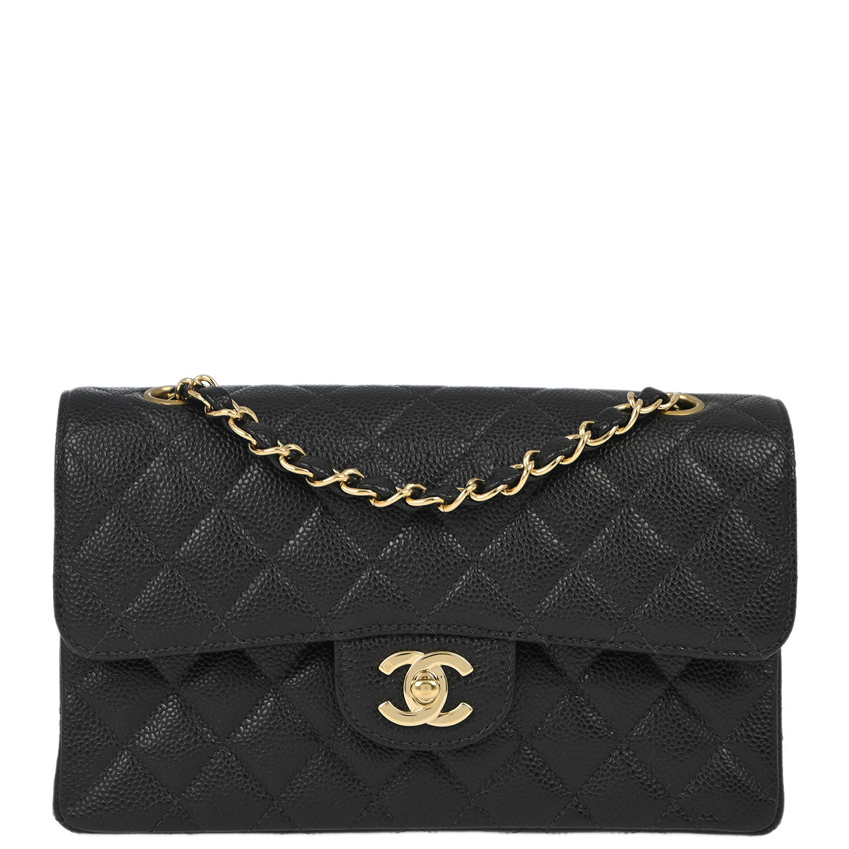 Chanel Flap Small Classic Caviar Black Shoulder Bag Style 2