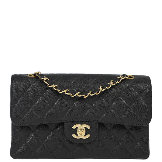Chanel Flap Small Classic Caviar Black Shoulder Bag Style 2