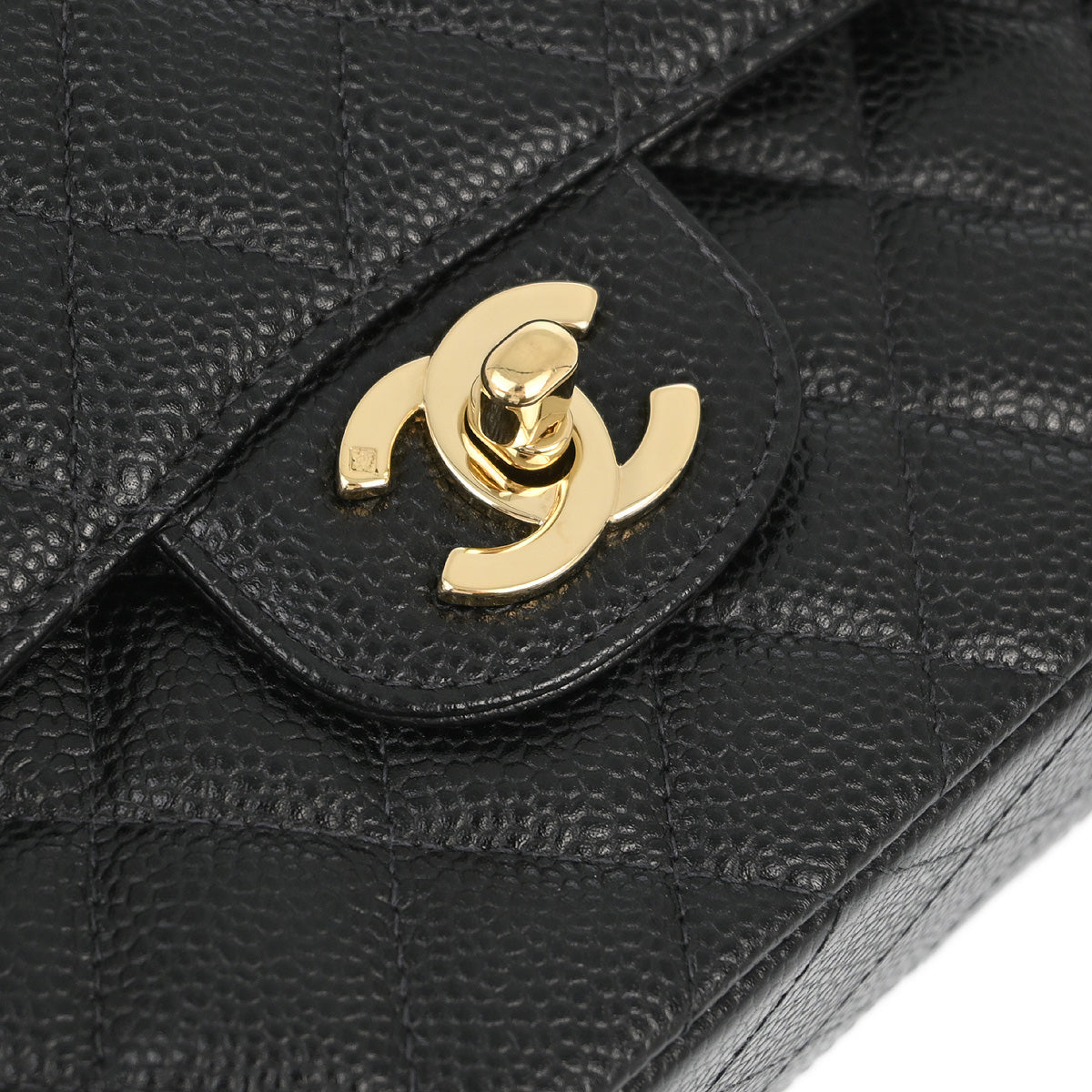 Chanel Flap Small Classic Caviar Black Shoulder Bag Style 2