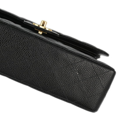 Chanel Flap Small Classic Caviar Black Shoulder Bag Style 2