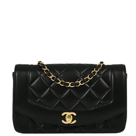 Chanel Small Lambskin Black Shoulder Bag Style 2