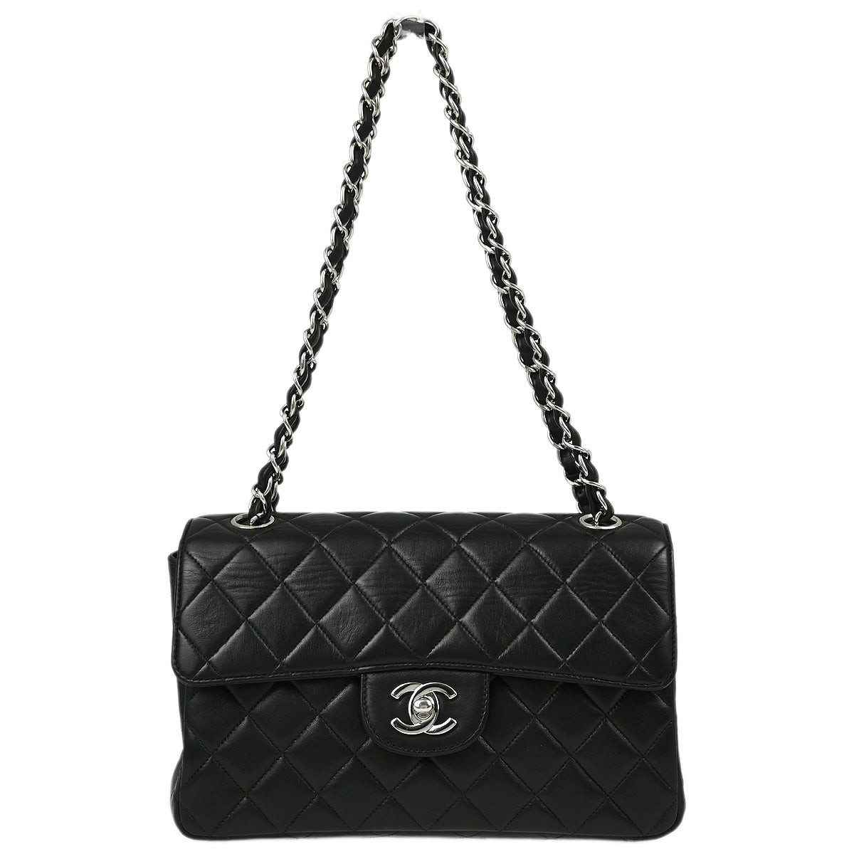 Chanel Classic Flap Lambskin Black Shoulder Bag Style 2