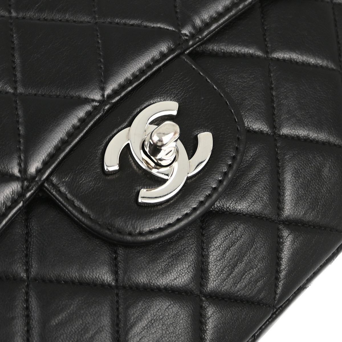 Chanel Classic Flap Lambskin Black Shoulder Bag