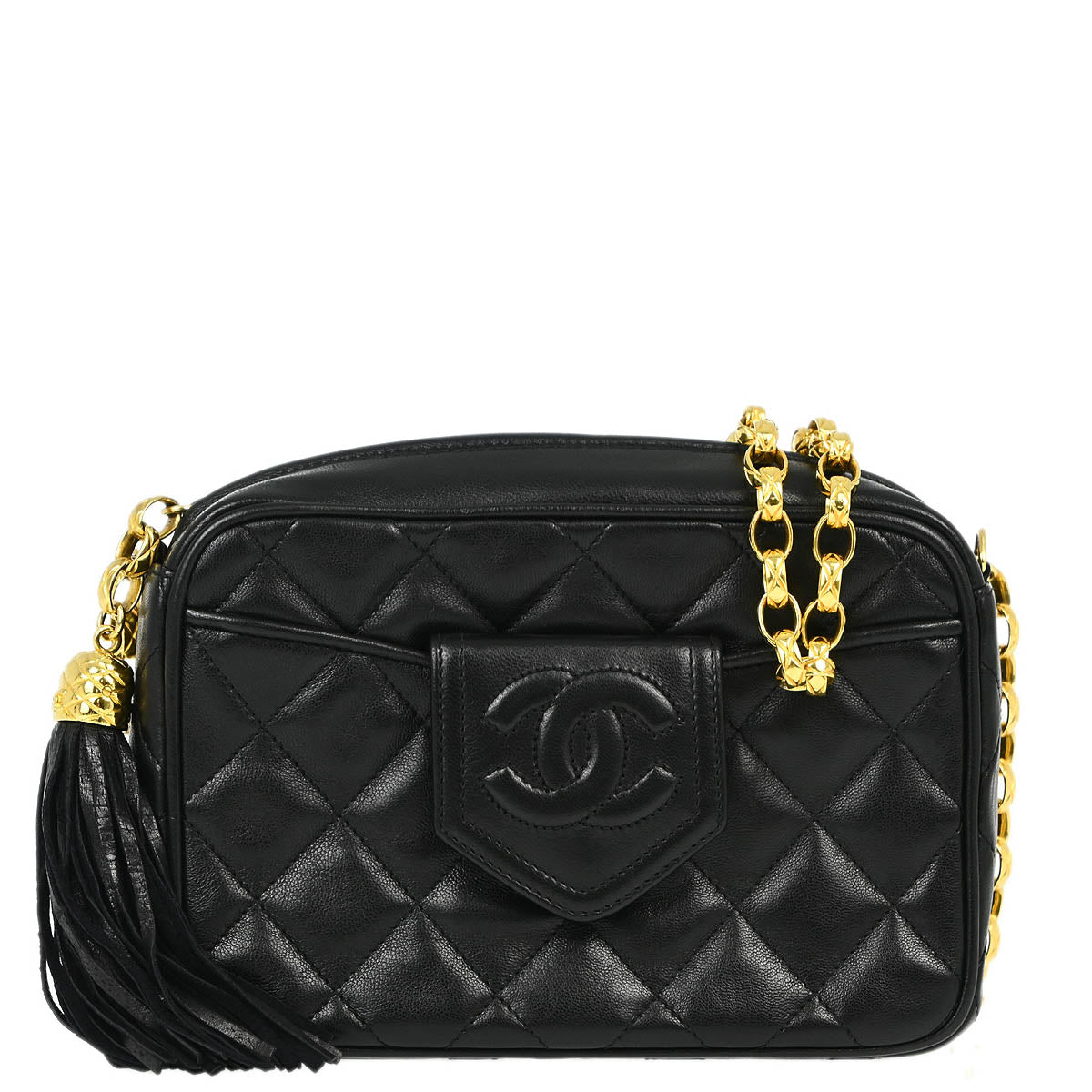 Chanel Mini Lambskin Black Crossbody Style 2