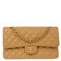 Chanel Flap Medium Classic Caviar Beige Shoulder Bag