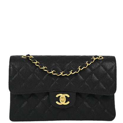 Chanel Flap Small Classic Caviar Black Shoulder Bag Style