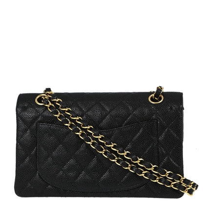 Chanel Flap Small Classic Caviar Black Shoulder Bag Style