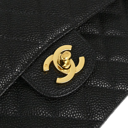 Chanel Flap Small Classic Caviar Black Shoulder Bag Style