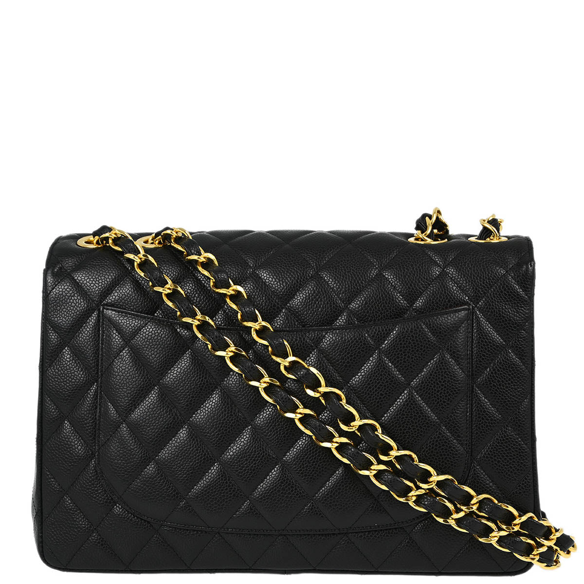 Chanel Classic Flap Caviar Black Shoulder Bag Style