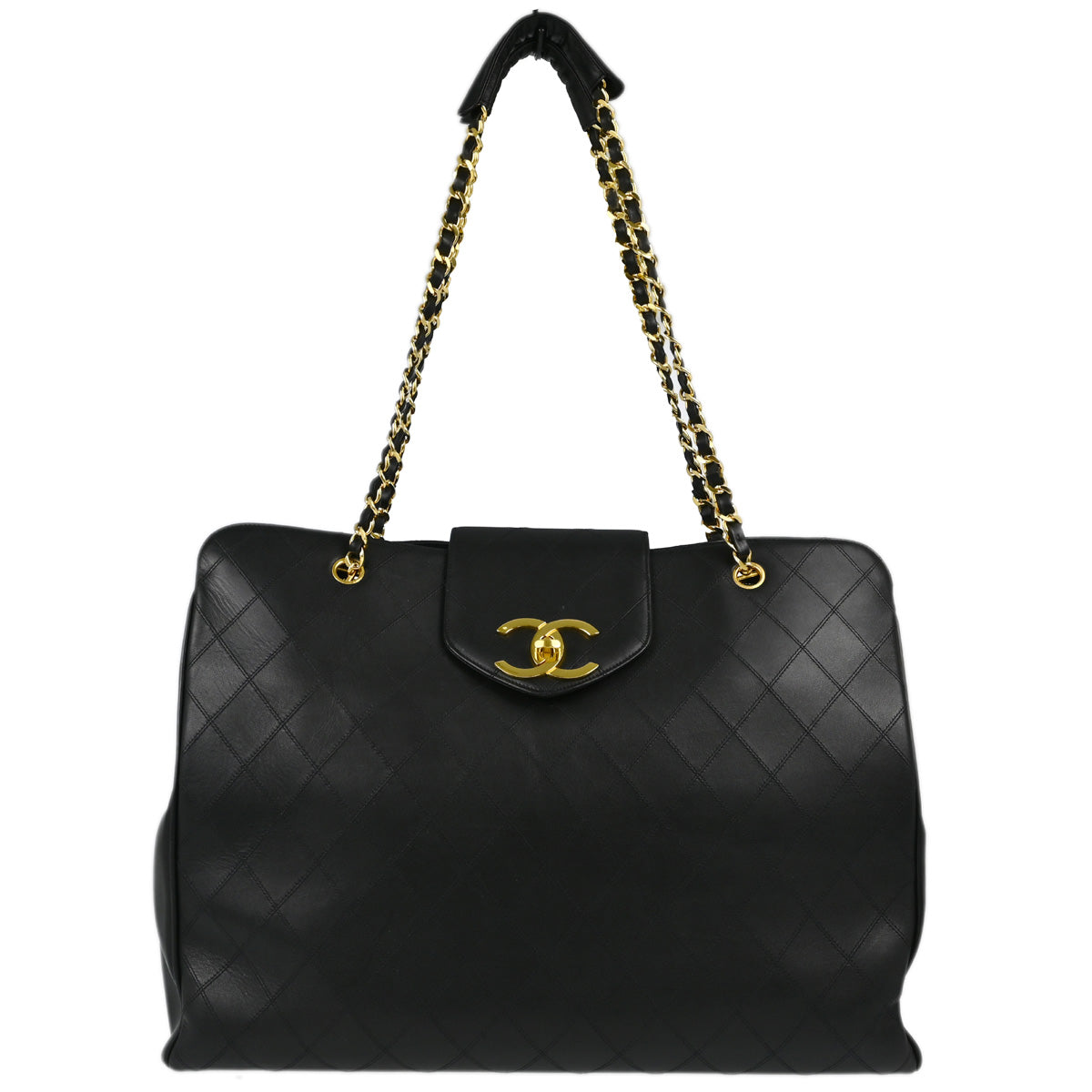 Chanel Lambskin Black Shoulder Bag Style 6