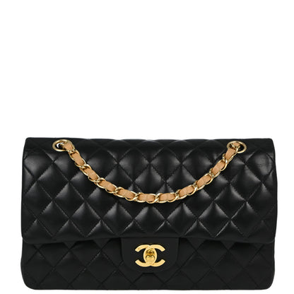 Chanel Flap Medium Classic Lambskin Black Shoulder Bag Style