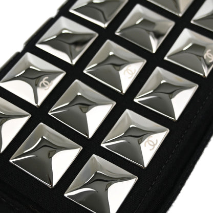 Chanel Black Cotton Ice Cube Shoulder Bag