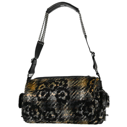 Chanel Black Tweed Shoulder Bag
