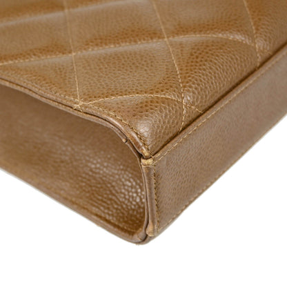 Chanel Brown Caviar Briefcase Business Handbag