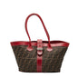 Fendi Tote Leather Red Tote Bag Style 14
