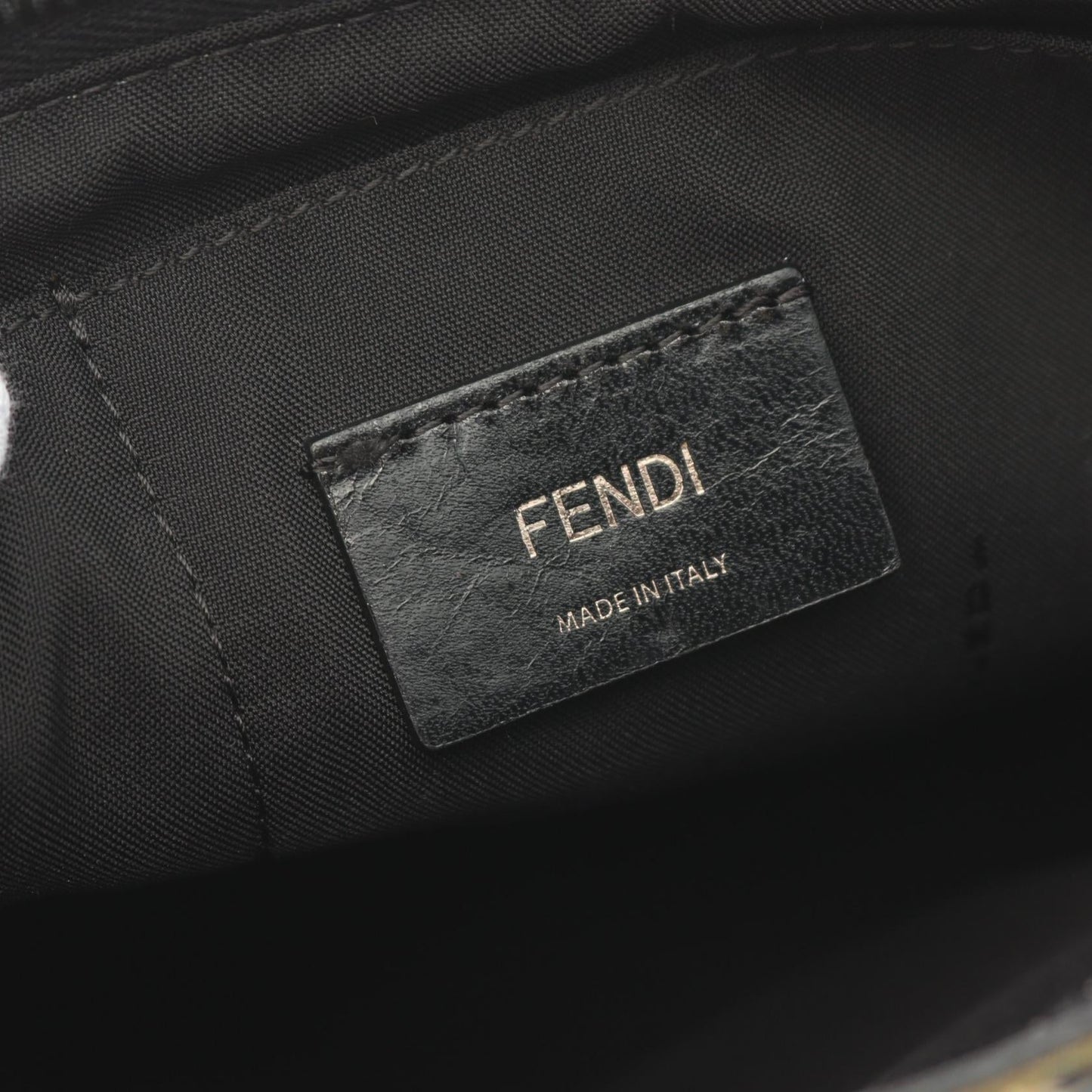 Fendi Nylon Leather Shoulder Bag