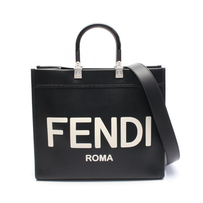 Fendi Sunshine Leather Red Tote Bag Style 12