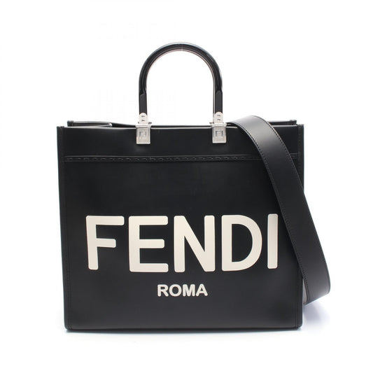 Fendi Sunshine Leather Red Tote Bag Style 12