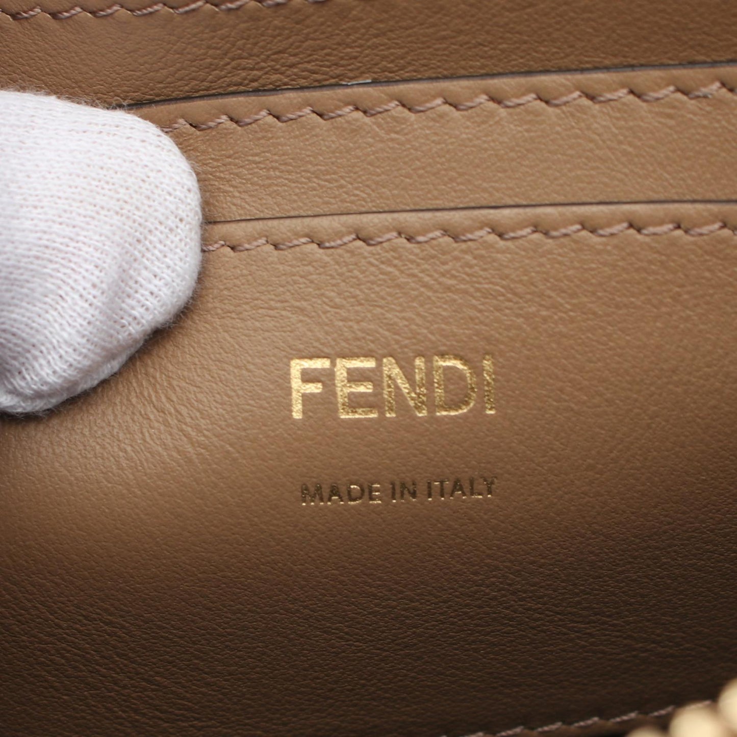 Fendi Selleria FF Logo Leather Backpack