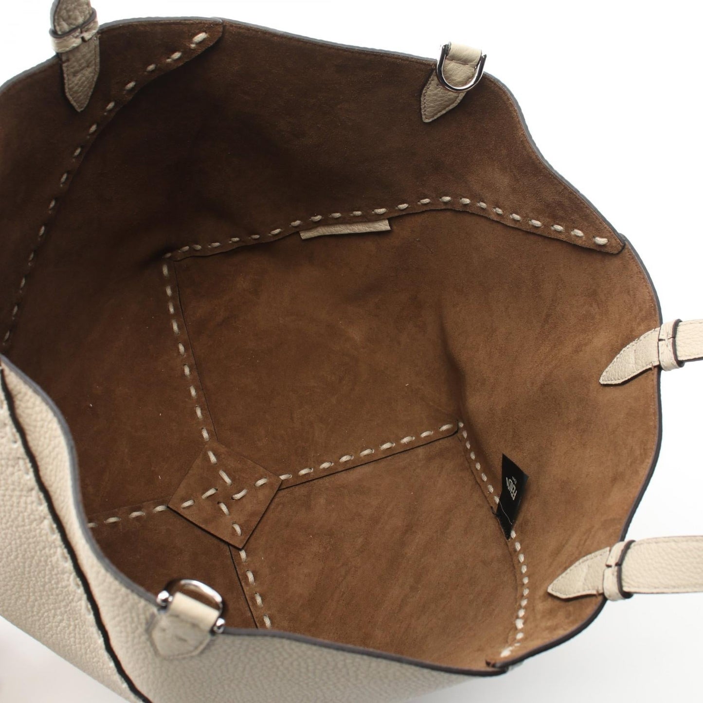 Fendi Vocabulary Blue Nylon Leather Backpack