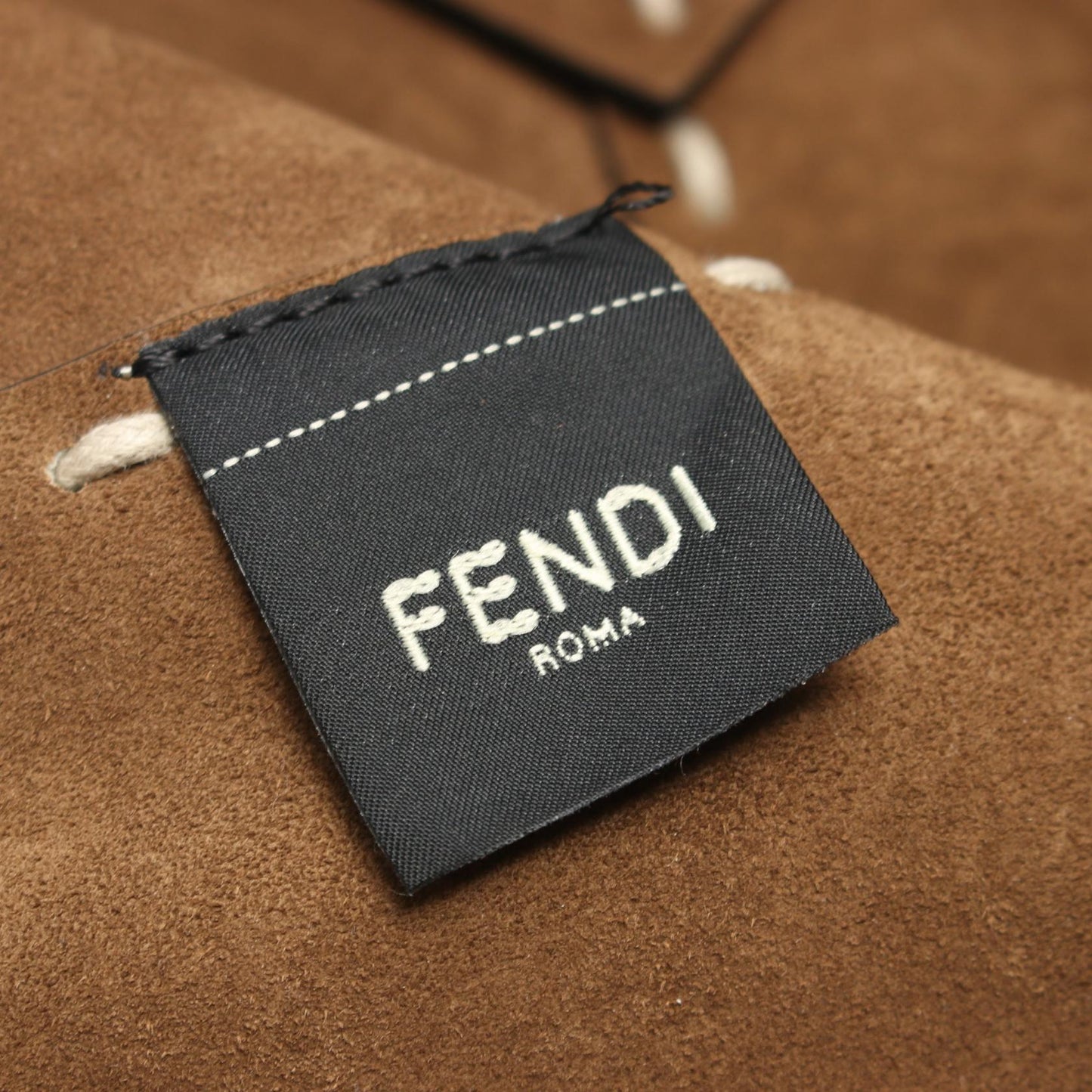 Fendi Vocabulary Blue Nylon Leather Backpack