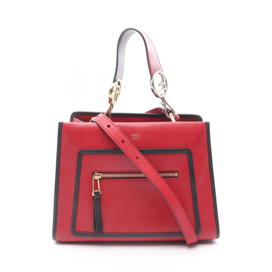 Fendi Runaway Leather Red Handbag Style 2