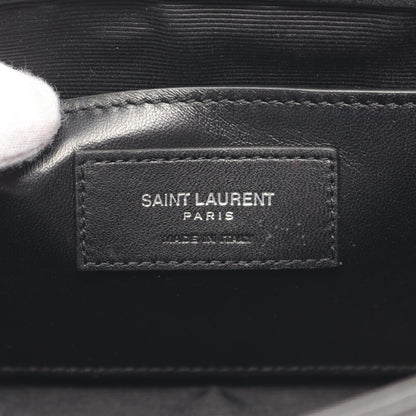 Saint Laurent Monogram Leather Clutch Bag