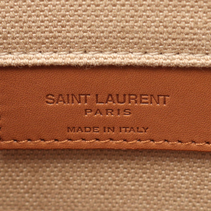Saint Laurent Sac De Jour Canvas Leather Tote Bag