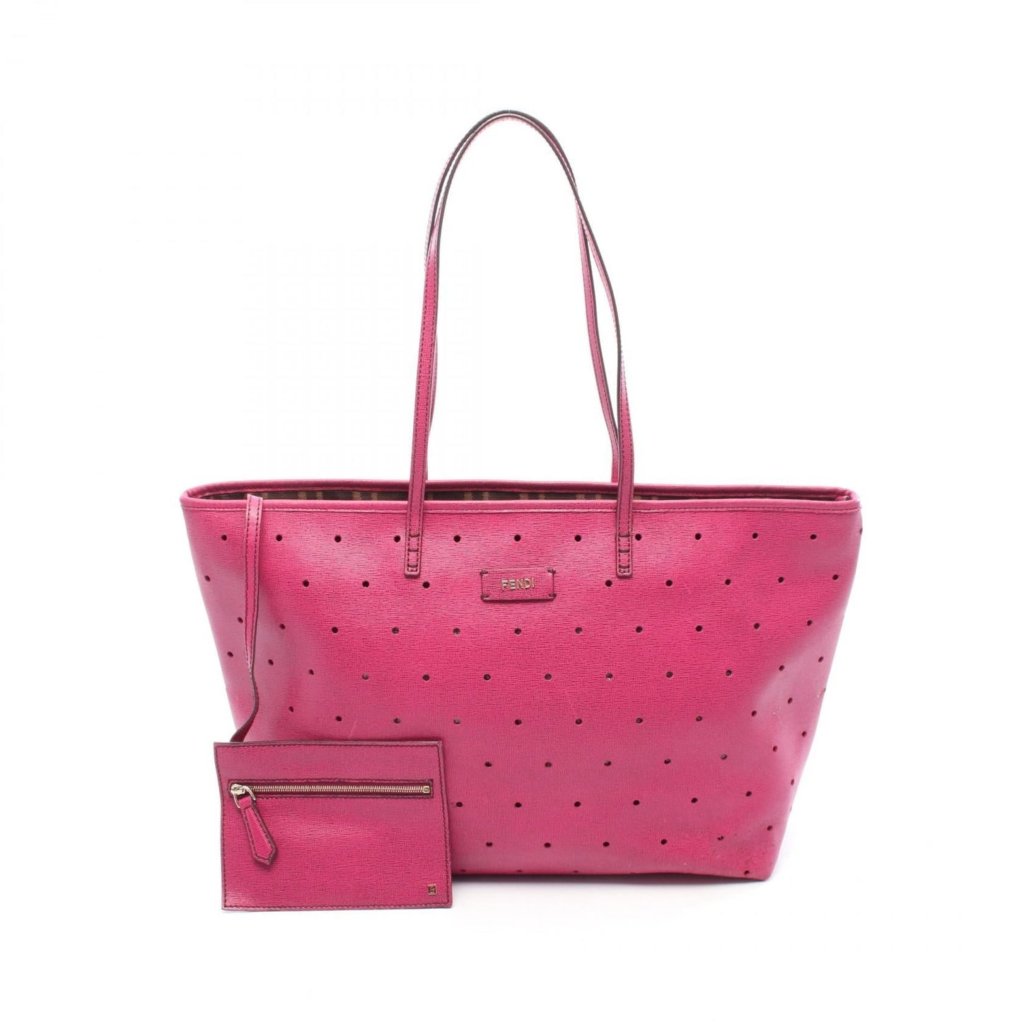 Fendi Pvc Coated Canvas Tote Bag