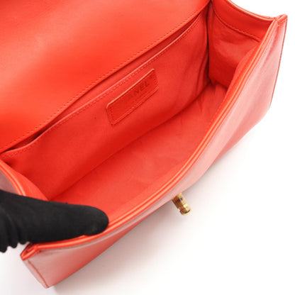 Chanel Boy Lambskin Shoulder Bag