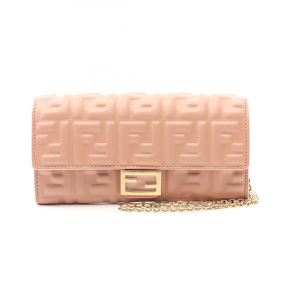 Fendi FF Logo Calf Leather Shoulder Bag