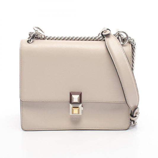 Fendi Mini Kan I Leather Shoulder Bag