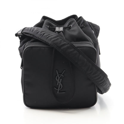 Saint Laurent Paris Niki Nylon Leather Bucket Bag