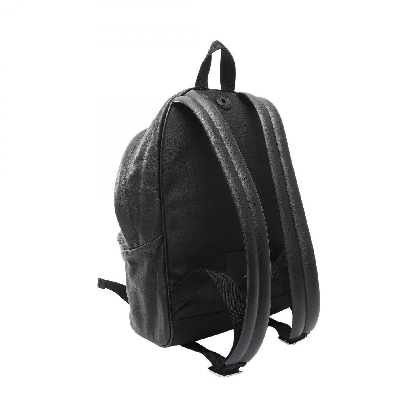 Saint Laurent Paris City Leather Canvas Backpack