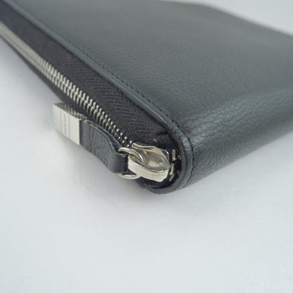DIOR HOMME Clutch bag Calfskin black Document case unisex(Unisex)