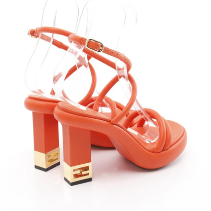 Fendi Baguette Leather Sandals