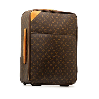 Brown Louis Vuitton Monogram Pegase 55 Travel Bag