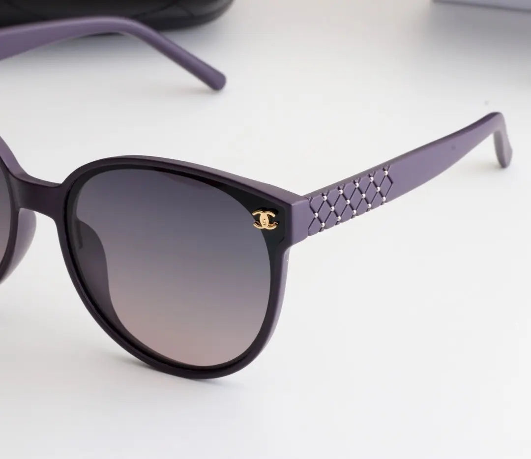 5 COLORS PURPLE LENS CAT EYES SUNGLASSES