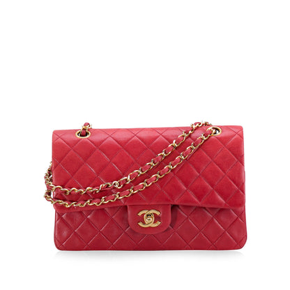 Chanel 2 55 Leather Gold Shoulder Bag