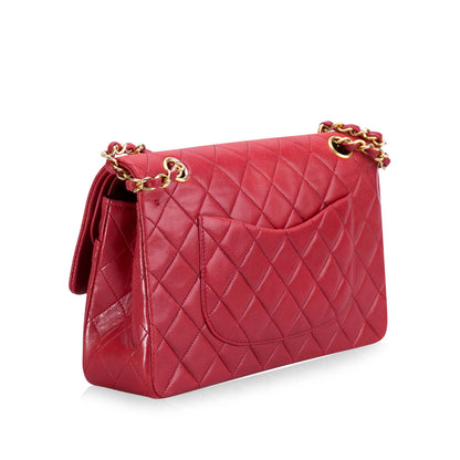 Chanel 2 55 Leather Gold Shoulder Bag
