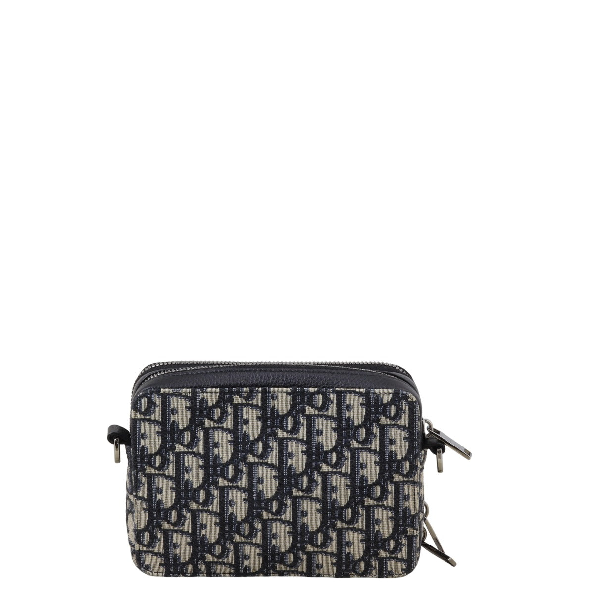 Dior Double Zip Pouch with Strap Oblique