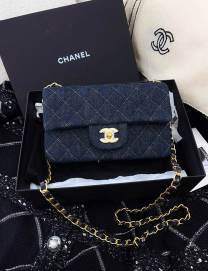 Chanel Mini Flap Gold Shoulder Bag