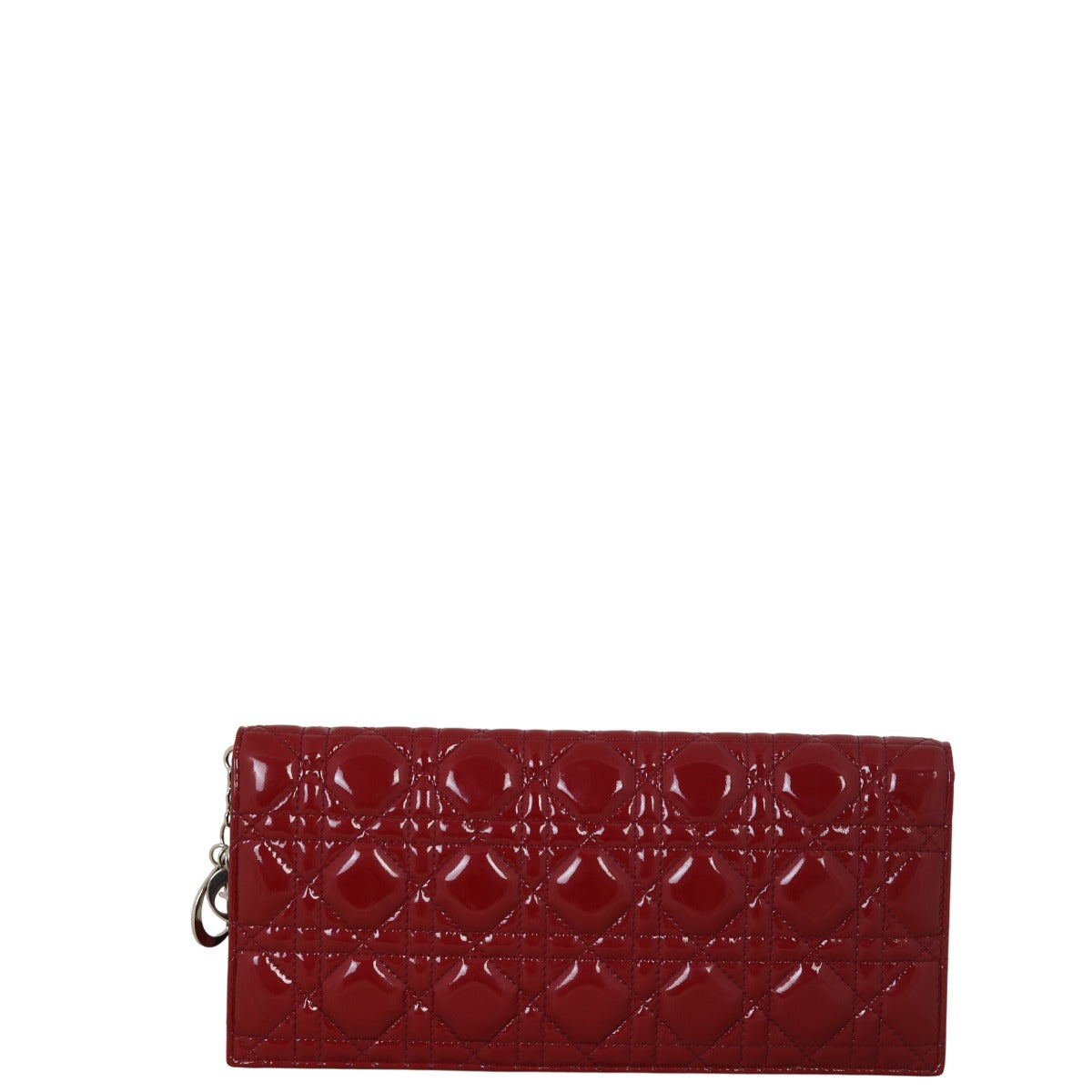 Dior Lady Dior Patent Cannage Pouch