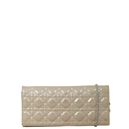 Dior Lady Dior Patent Cannage Pouch