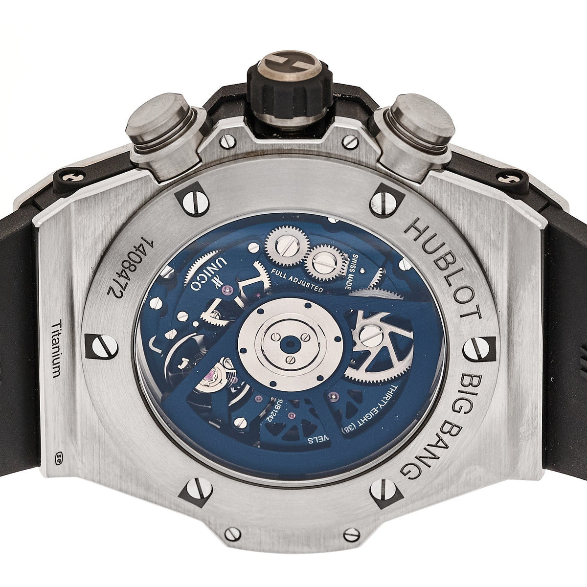 Titanium Rubber 45mm Big Bang Unico Automatic Watch Blue 411.NX.5179.RX