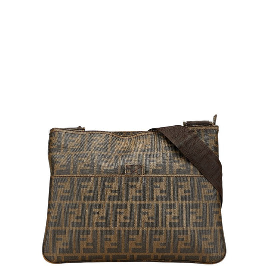 Fendi Zucca Pvc Leather Shoulder Bag