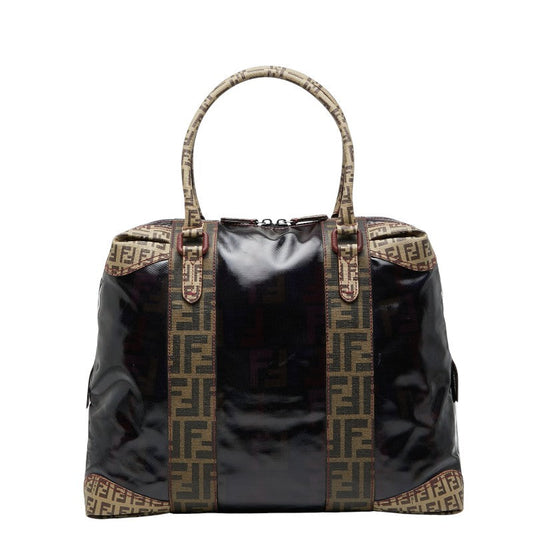 Fendi Zucca Patent Pvc Tote Bag